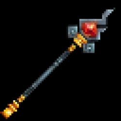 7. Flame Crystal Staff illustrated for Top 10 Best Weapons in Hytale: Melee, Ranged, Magic