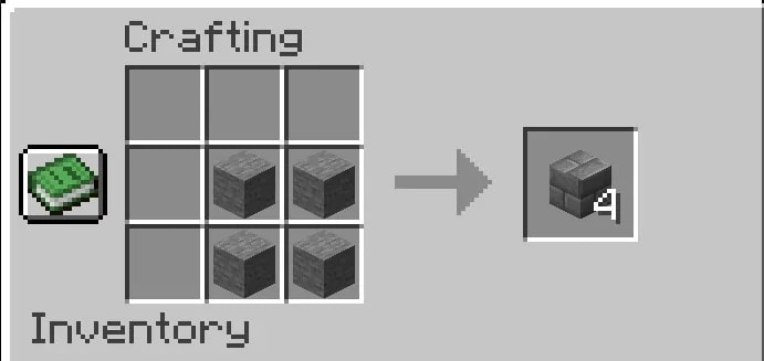Craft Stone Bricks in a Crafting Table illustrated for The Ultimate Guide on How to Make Stone Bricks in Minecraft