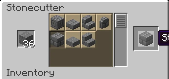 Convert Stone into Bricks with a Stonecutter illustrated for The Ultimate Guide on How to Make Stone Bricks in Minecraft