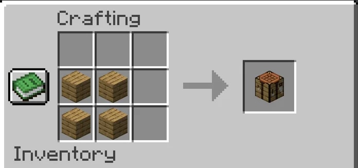 What is a Crafting table in Minecraft illustrated for How to Make a Crafting Table in Minecraft: Easy Steps