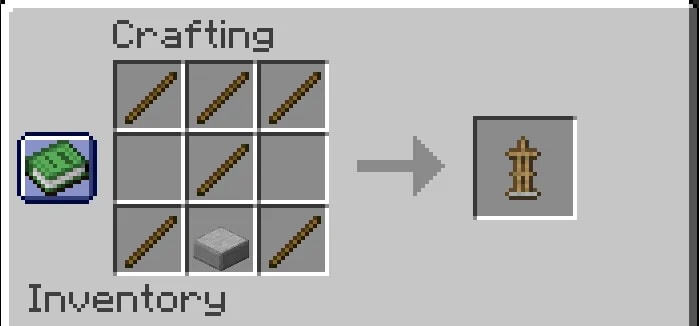Crafting an Armor Stand illustrated for How to Make an Armor Stand in Minecraft: Step by Step
