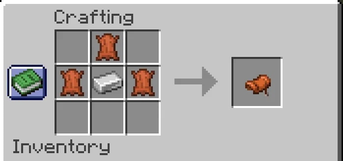 The Official Saddle Recipe illustrated for How to Make Saddle in Minecraft: A Simple Step-by-Step Guide