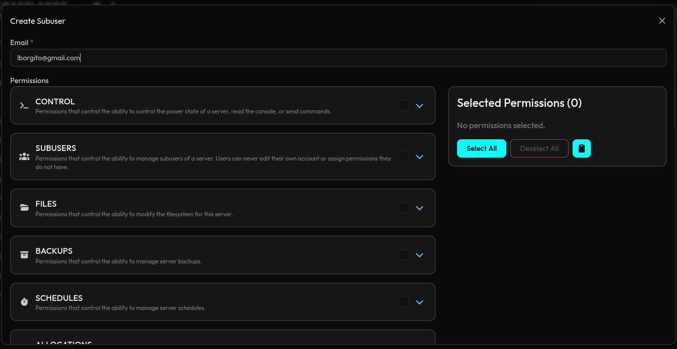 How to Add a Subuser to Your Minecraft Server illustrated for the CraftLands Minecraft docs