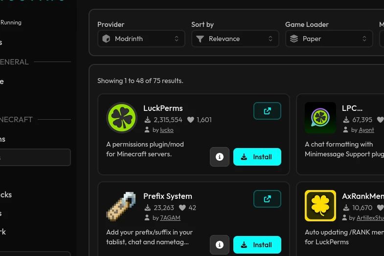 How to install luckperms on your minecraft server