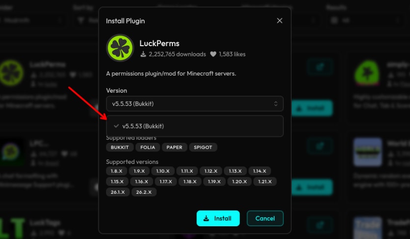 select-plugin-version.webp